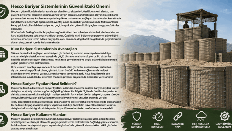  Hesco Bariyer Sistemlerinin Güvenlikteki Önemi