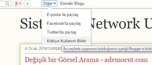 blogspot içerik şikayet etme