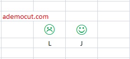 excel smiley - simge