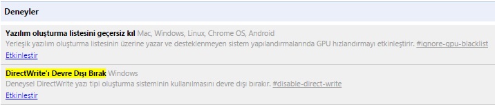 google chrome türkçe karakter sorunu