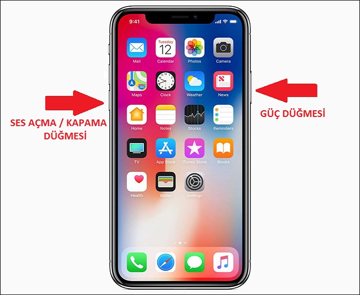 iphone X ve iphone 8 ekran görüntüsü nasıl alınır?