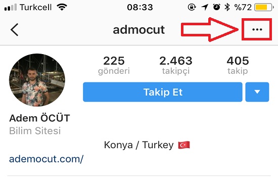 instagram profil link ( url ) adresi nasıl alınır?