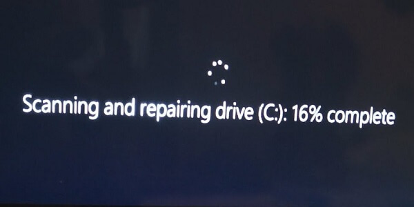  Windows 10 scanning and repairing drive sorunu çözümü