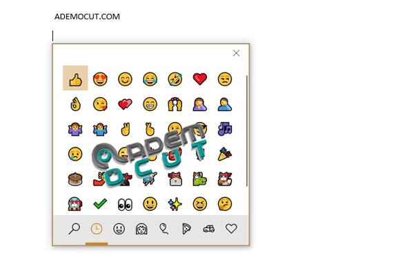Windows 10 Emoji paneli { klavyesi } nasıl açılır