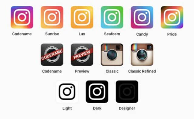 instagram kısayol simgesini değiştirme