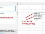 Microsoft Excel de toplu kopyalama özelliği