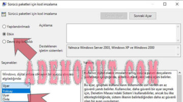 Windows 11 sürücü imza zorlaması nasıl devre dışı bırakılıp kapatılır