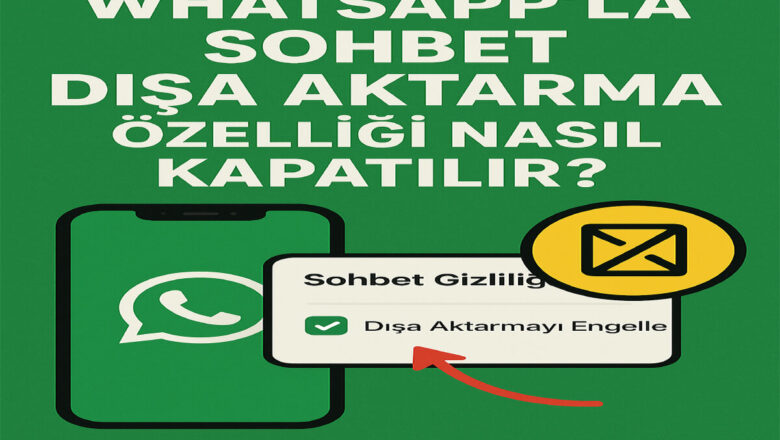  WhatsApp Sohbet Dışa Aktarma Özelliği Nasıl Kapatılır?
