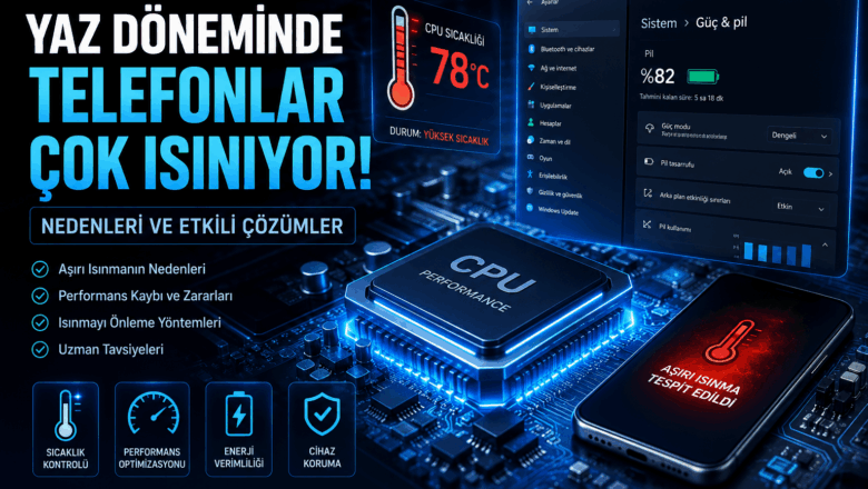  Yaz Döneminde Çok Isınan Telefonlar İçin Alınacak Önlemler
